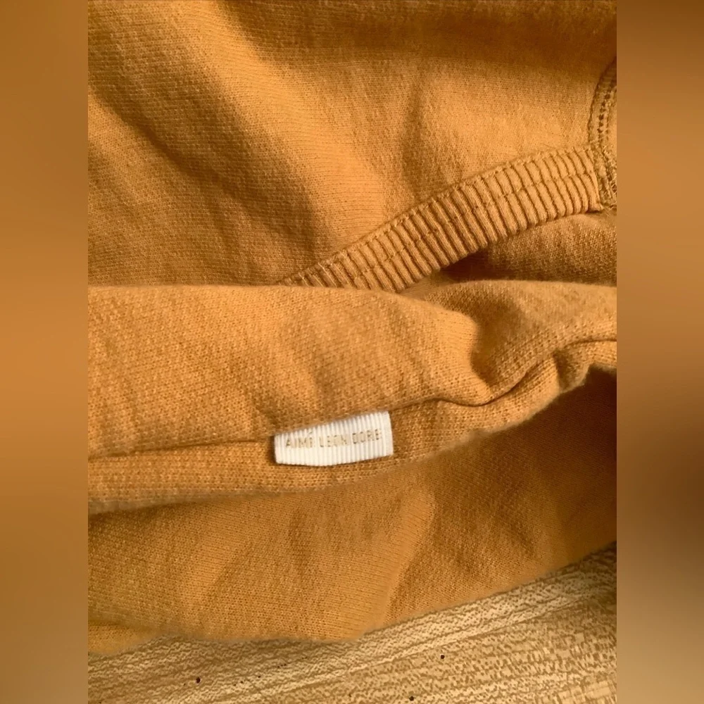 Aime Leon Dore Pullover Hoodie Sweatshirt Small + Sweatpants XS Mustard …​​​​